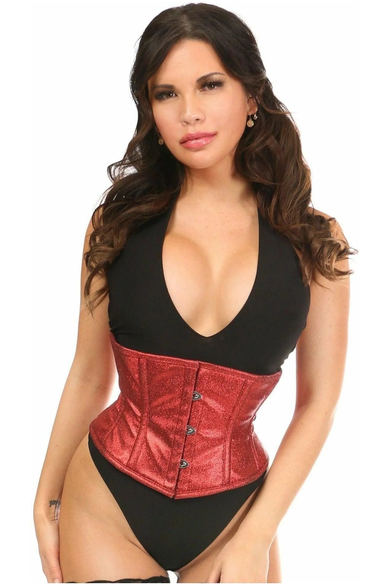 Cherry Bomb Glitter Waist Corset