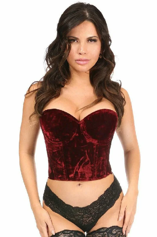 Lavish Velvet Underwire Bustier