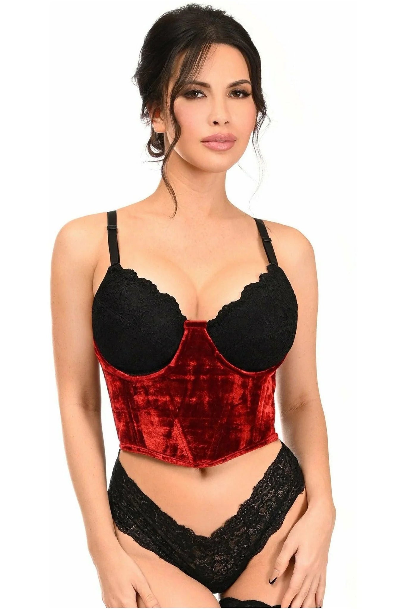 Lavish Velvet Underwire Waist Cincher Corset