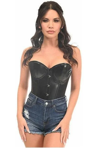 Lavish Wet Look Underwire Corset