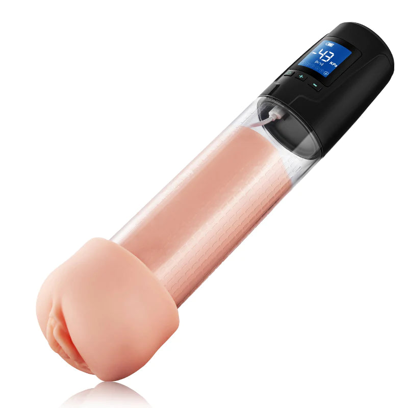 Lustytime 2 in 1 LCD Masturbator Penis Pump