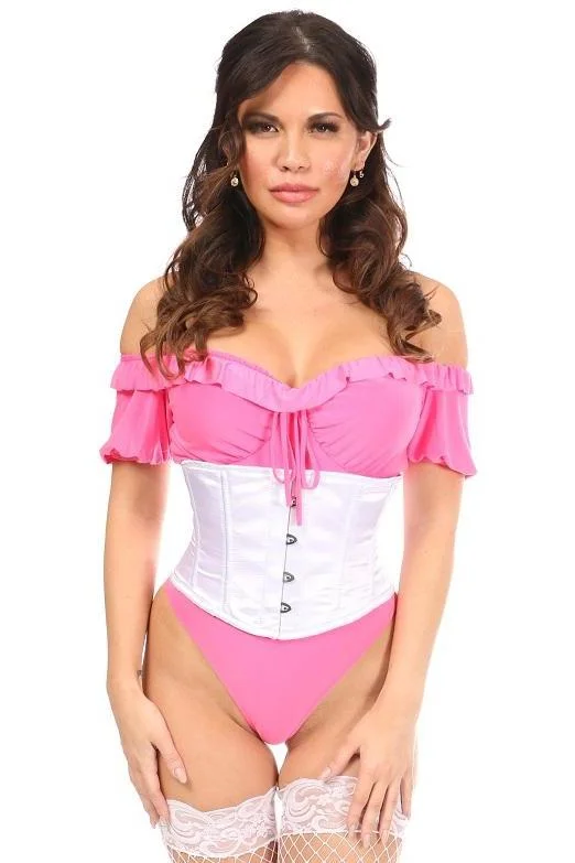 Plus Size Satin Mini Cincher