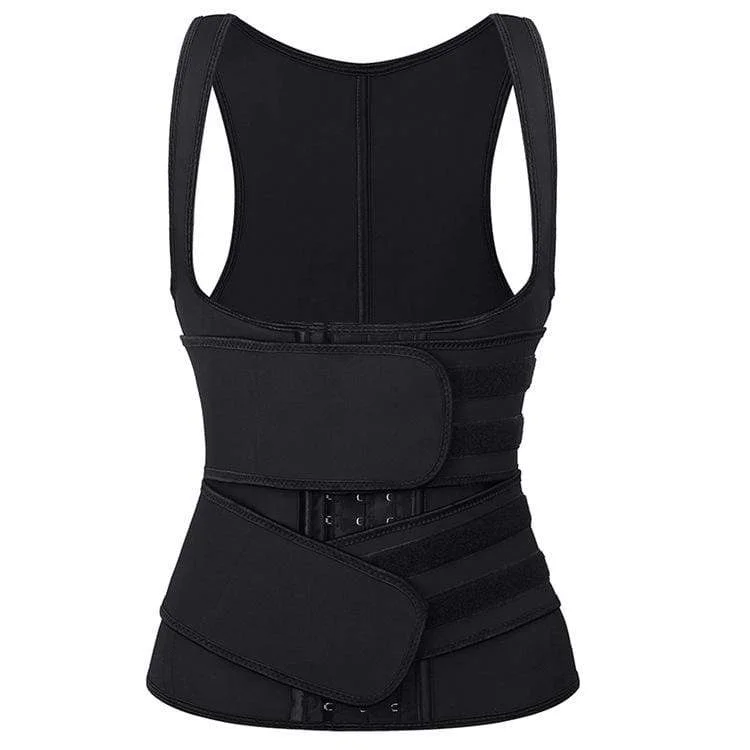 Women's Double Hook And Loop Tank Underbust Corsets Hook