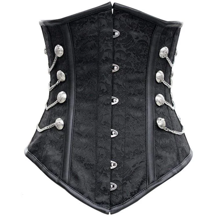 Women's Steampunk Multi-chain Underbust Corsets