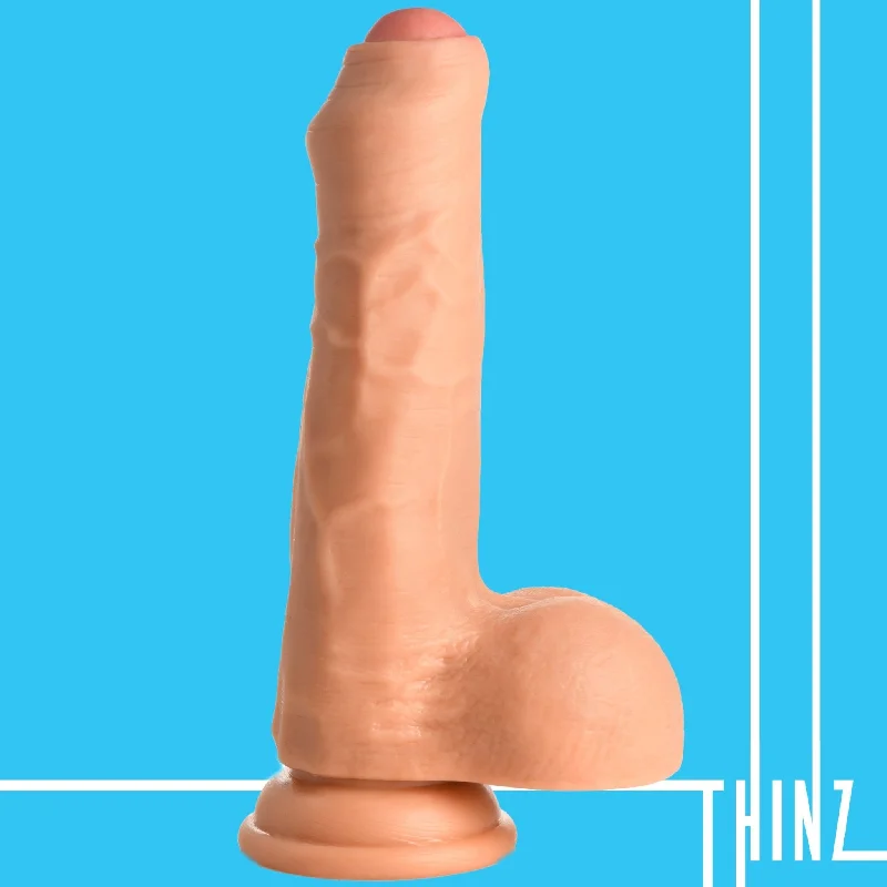 7 Inch uncut Dildo with Balls