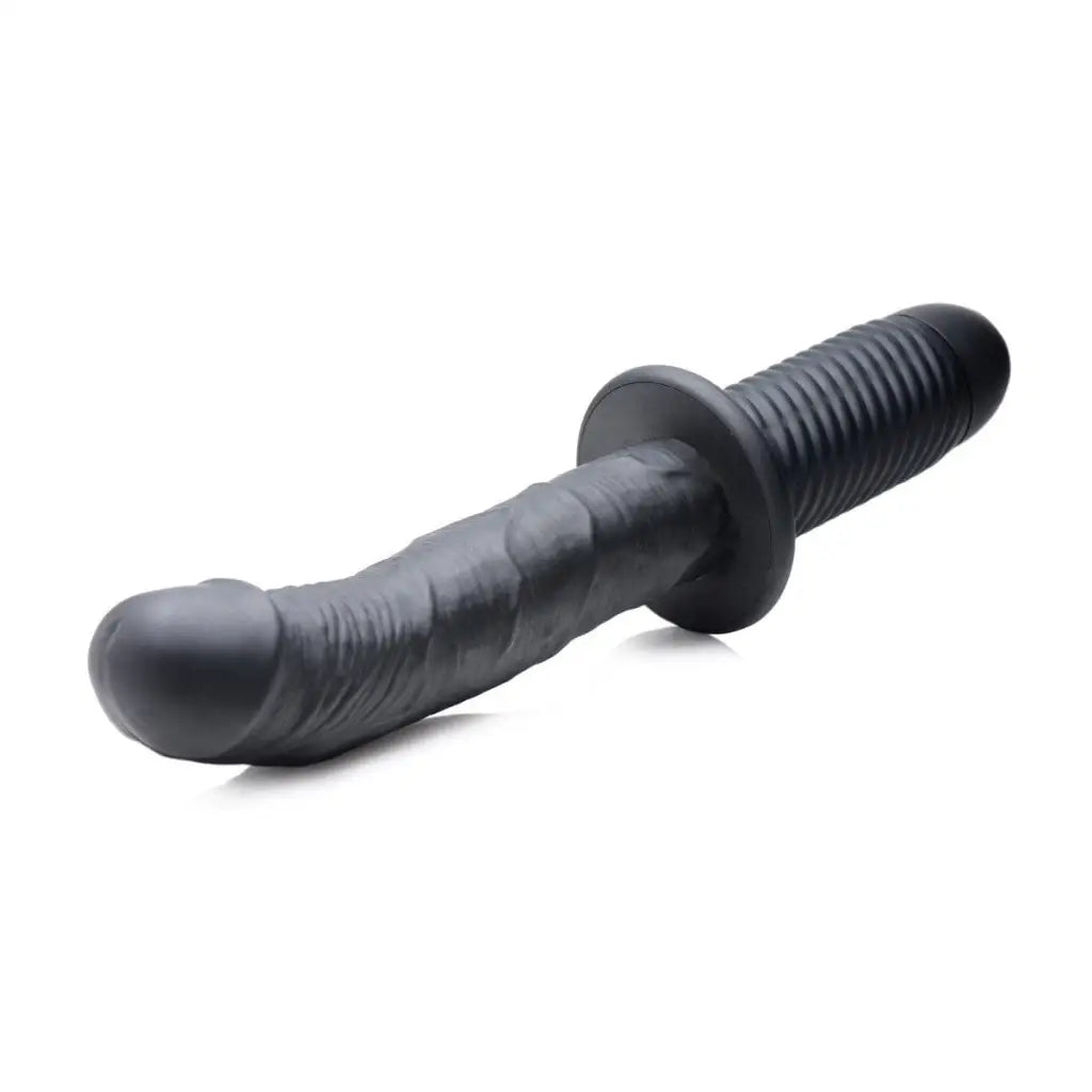 Ass Thumpers The Large Realistic 10X Silicone Vibrator with Handle