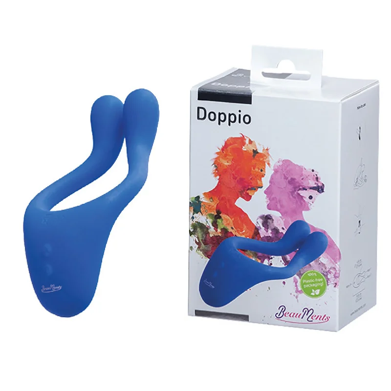 BeauMents - Doppio - Massager Voor Koppels - Blauw