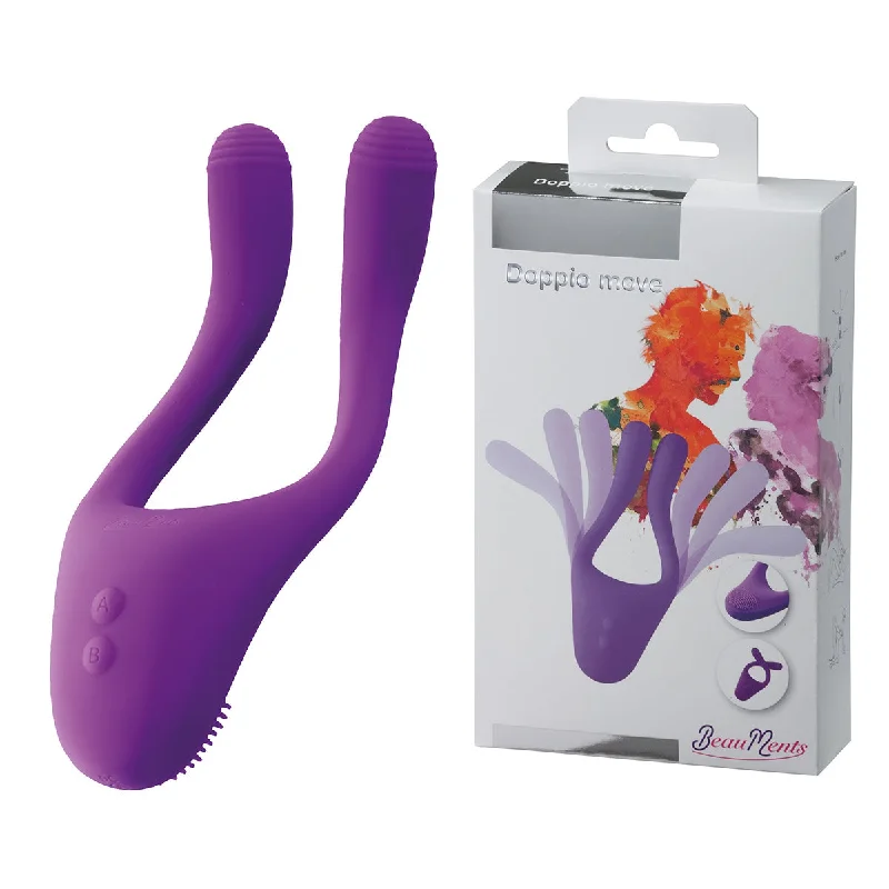 BeauMents - Doppio Move - Flexibele Koppel Vibrator - Paars