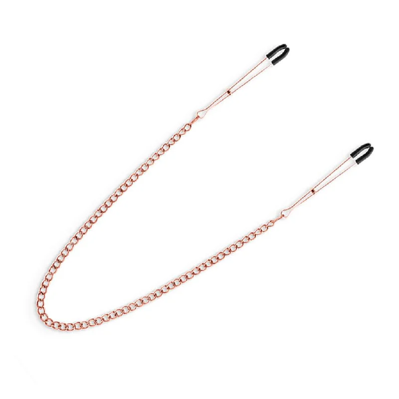 Bound Tweezer Nipple Clamps, Rose Gold