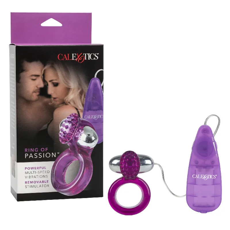 California Exotics - Ring Of Passion Remote Control Cock Ring (Purple)