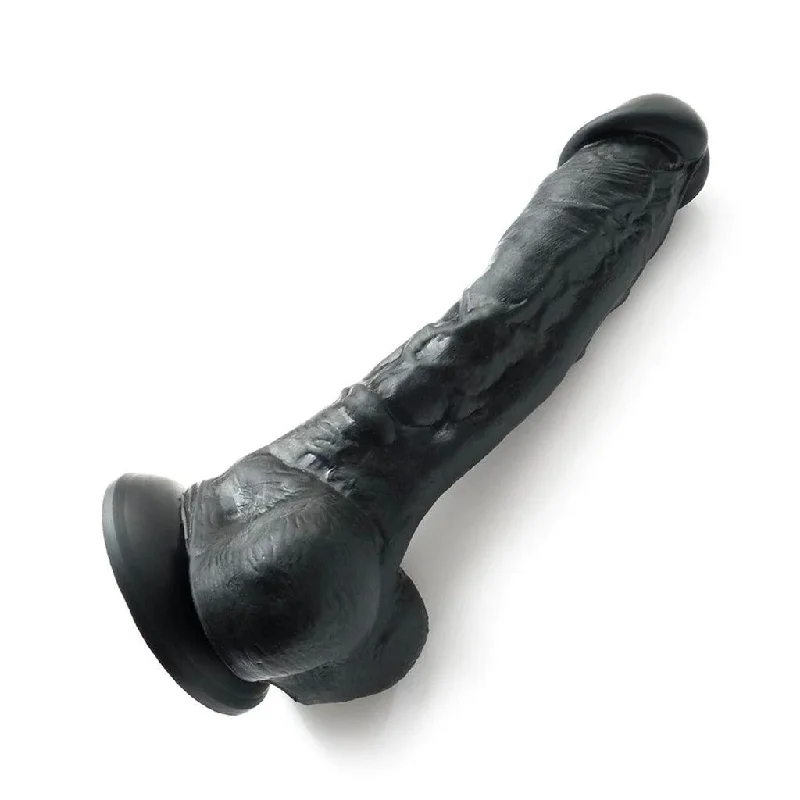 Colours 8" Silicone Black Dildo