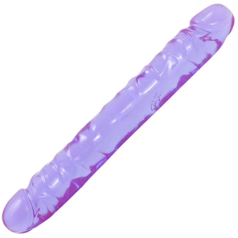 Crystal Jellies - 12" Jr. Double Dong - Purple