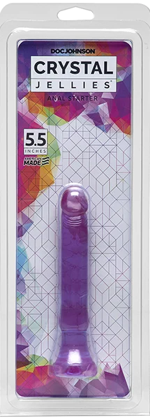 Crystal Jellies - Anal Starter 5.5" - Purple