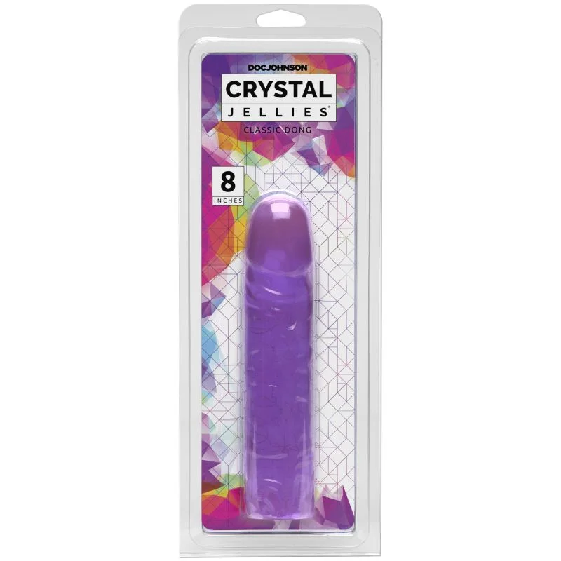 Crystal Jellies - Classic Dong 8" - Purple