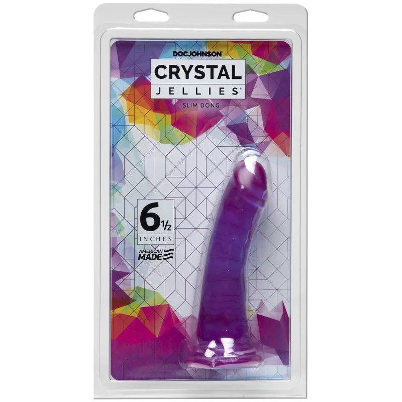 Crystal Jellies - Slim Dong 6.5 inch - Purple