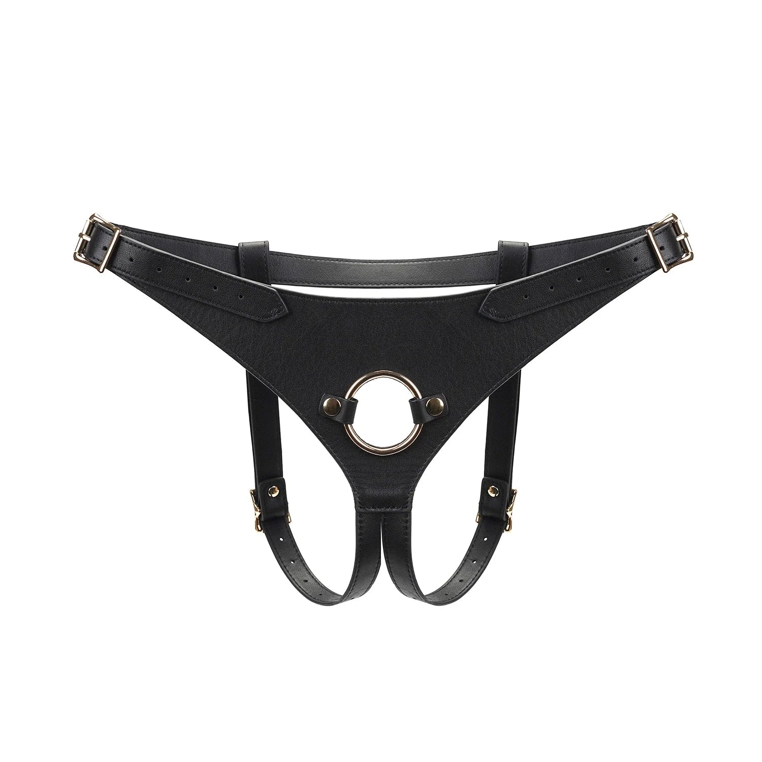 Dark Secret - Deluxe Leather Strap On Harness by Liebe Seele