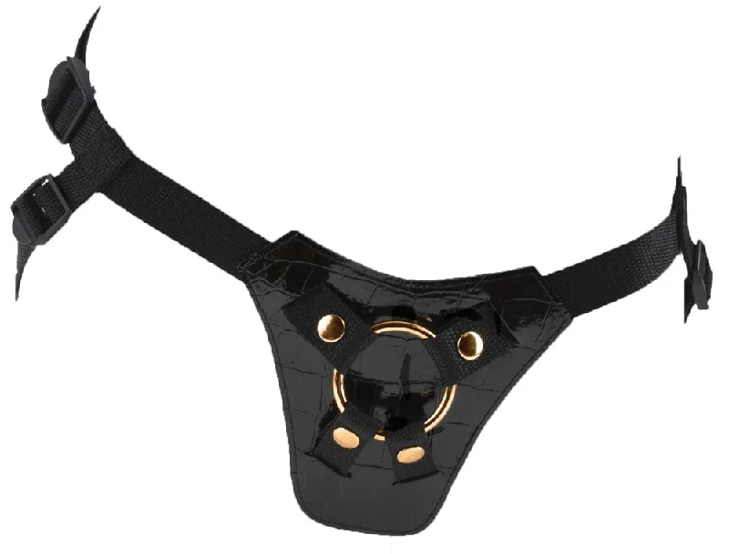 Designer Strap-On Black and Gold