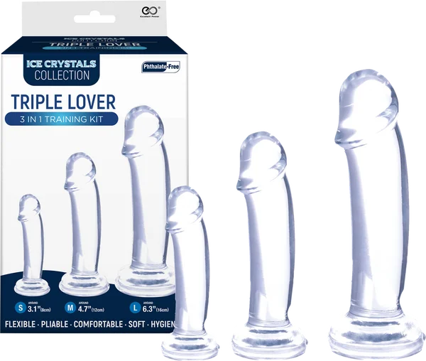 Ice Crystals Collection - Lover 3 In 1 Training Kit - Clear