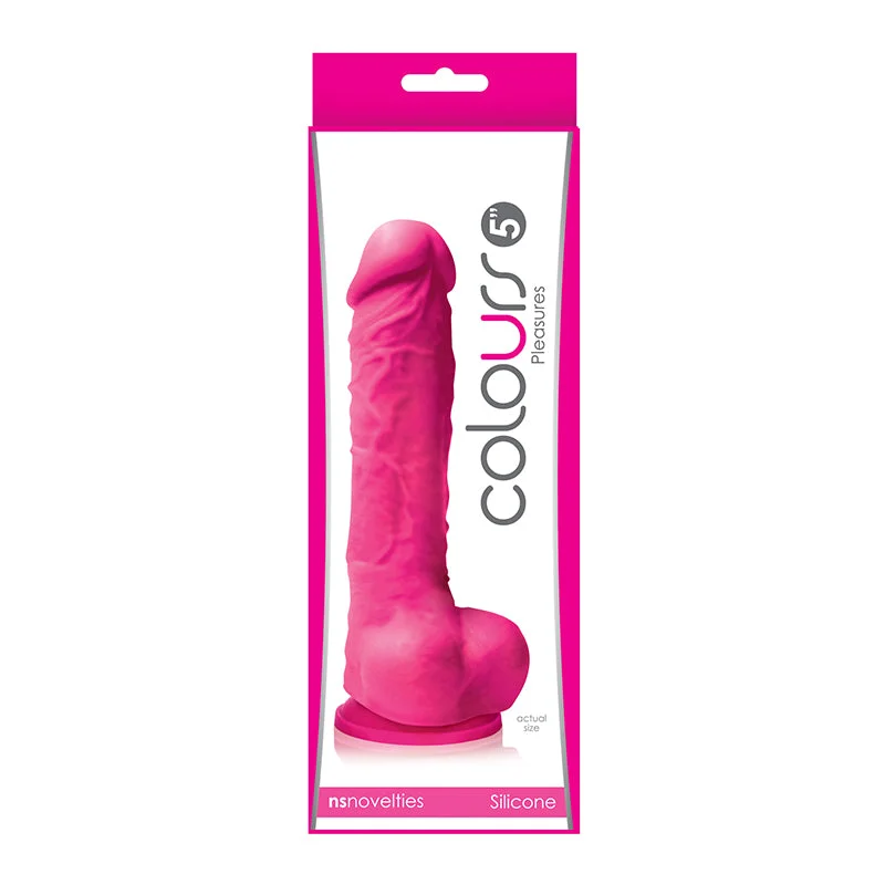 Pleasures 5" Dildo In Pink - Colours