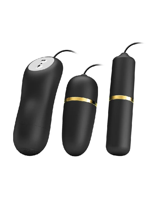 Pretty Love - Electrosex Bullet Vibrator Set - Zwart