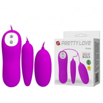 Pretty Love - Irma Remote Control Egg Massager Vibrator (Purple)