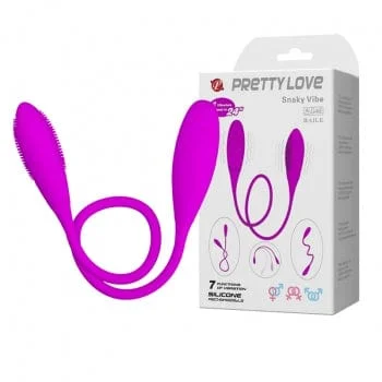 Pretty Love - Snaky Vibe Flexible Vibrator (Pink)