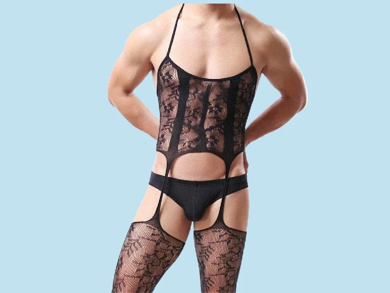 Gay Bodystockings | Sexy Lingerie Open Crotch Teddy