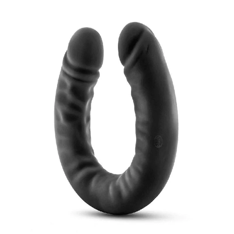 Silicone Double Dong, 18 Inch, Black, Thick