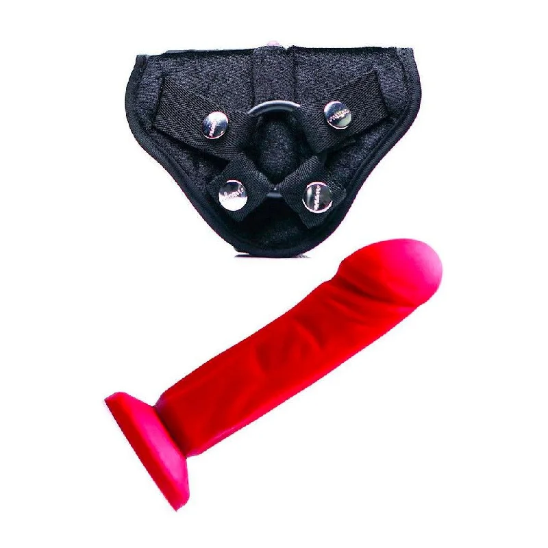 Tantus Vamp Strap-on Dildo Harness Kit, Red