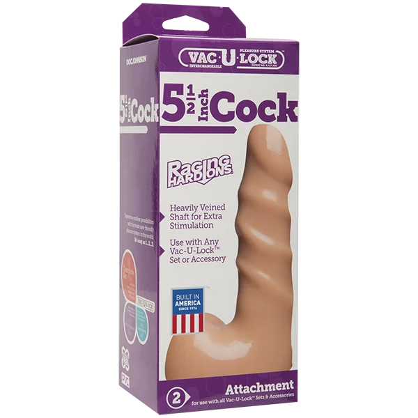 Vac-u-lock 5.5" Raging Hard On Realistic Cock - Flesh